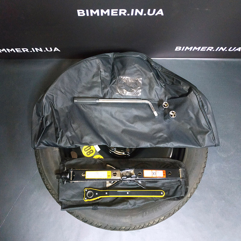 BIMMER | Запасное аварийное колесо R19 для BMW (БМВ) X3(G01) X4(G02) iX3(G08) 7(G70) (запаска, докатка). Комплект: домкрат, ключ