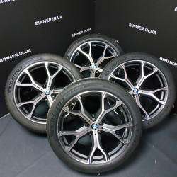 BIMMER | Комплект коліс 21" BMW(БМВ) X5 (G05), X6 (G06), стиль 741M, OEM 8071998, 8071999 (диски шини датчики)