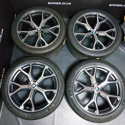 BIMMER | Комплект коліс 21" BMW(БМВ) X5 (G05), X6 (G06), стиль 741M, OEM 8071998, 8071999 (диски шини датчики)