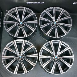 BIMMER | 22" 9.5-10.5J LA rims/wheels BMW X5 (G05) X6 (G06), style/styling 746i individual, EOM 8072000, 8072001