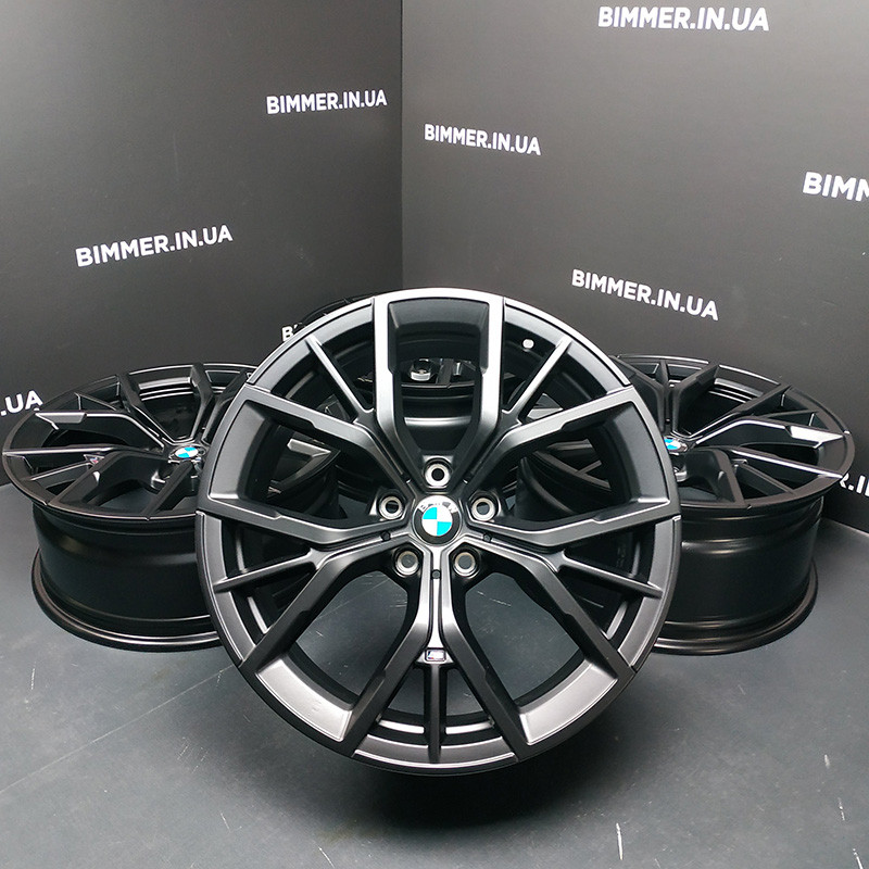 BIMMER | 19" 8-9J диски оригінал BMW (БМВ) 5(G30/G31), 7(G11/G12), стиль 845M, EOM 8747405, 8747406 чорний мат