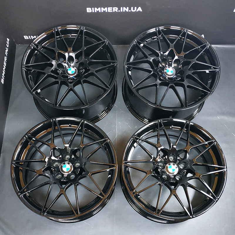 BIMMER | 20" диски оригінал BMW (БМВ) M3(F80) M4(F82, F83) стиль 666M чорний, OEM 8090192, 8090193