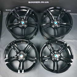 BIMMER | 19" 9-10J диски оригінал BMW (БМВ) M2(F87), M3(F80), M4(F82/F83), стиль 437M, OEM 2284550, 2284551 чорний
