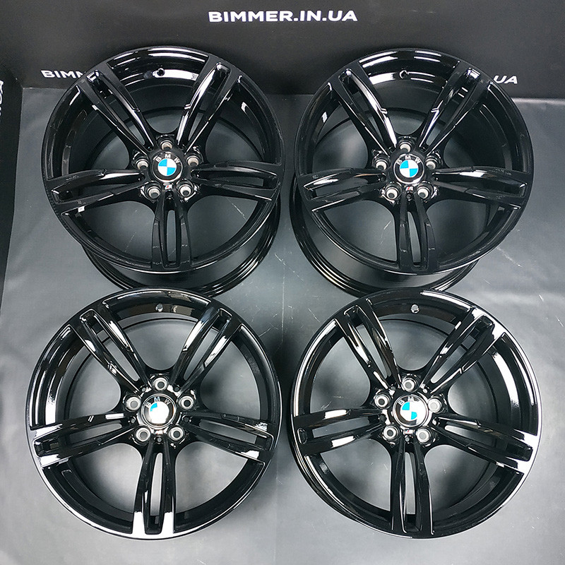 BIMMER | 19" light alloy rims/wheels BMW series M2(F87), M3(F80), M4(F82/F83), style/styling 437M black, OEM 2284550, 2284551