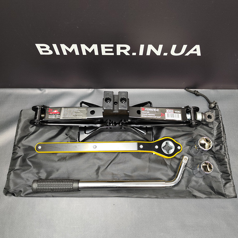 BIMMER | Дорожный набор (домкрат, ключ, чёхол) для запасного аварийного колеса, запаски
