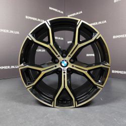 BIMMER | 21" 9.5J ЕТ37 LA rim BMW X5(G05) X6(G06), style/styling 741M, front EOM 5A2A380 night gold