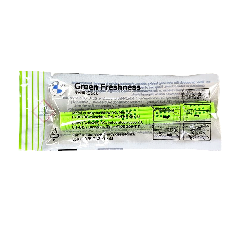 BIMMER | BMW Natural Air refill stick, Green Freshness scent (83125A71A34)