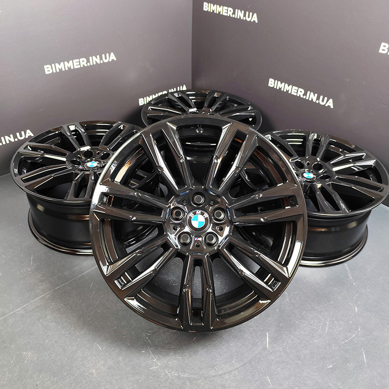 BIMMER | 19" 8.5J LA rims/wheels BMW series 5 i5 (G60/G61), style/styling 935M, OEM 5A324E0 black