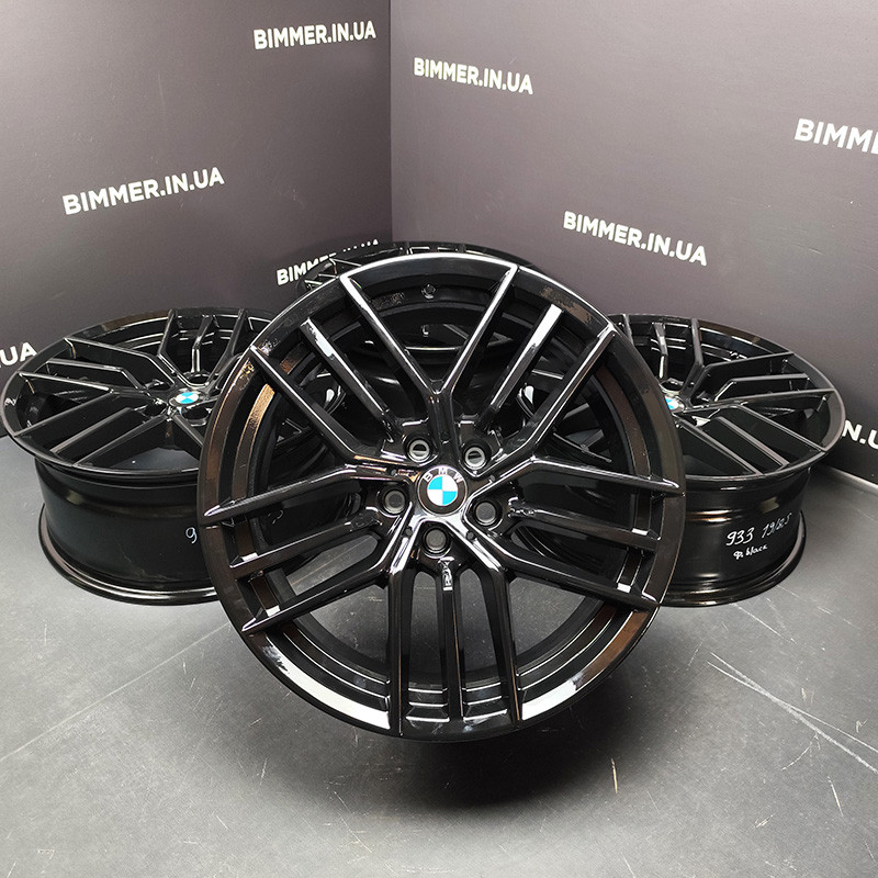 BIMMER | 19" 8.5J диски оригінал BMW (БМВ) серія 5 i5 (G60/G61) стиль 933 чорні, OEM 5A324D6