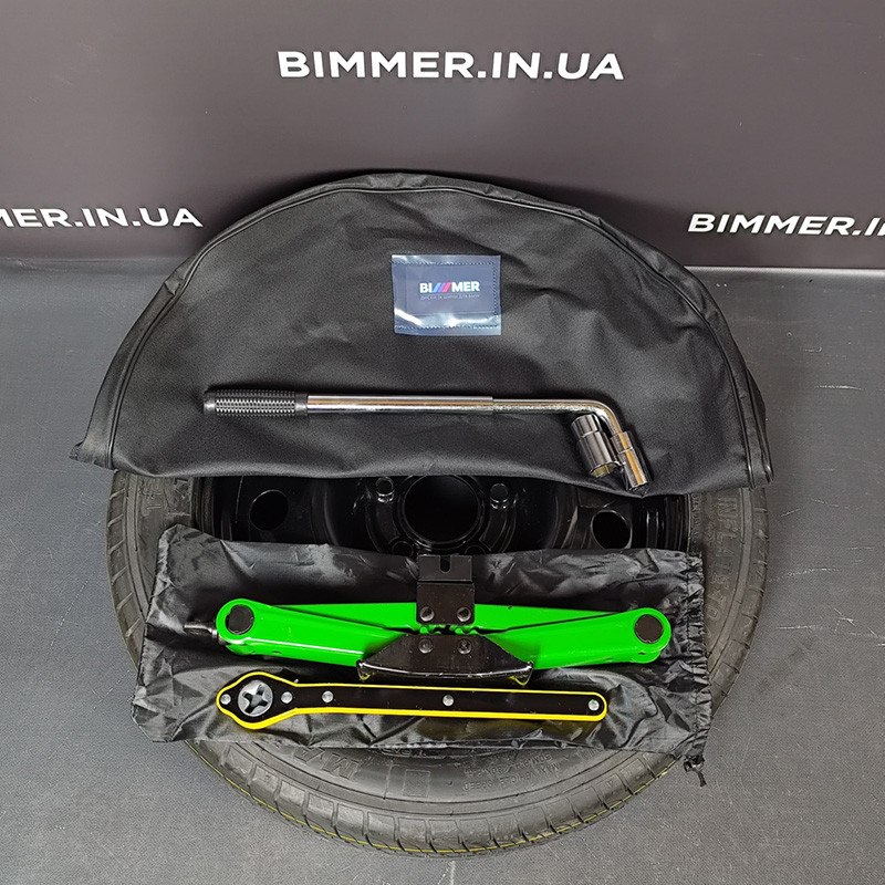 Запаска/докатка BMW 1 F40 F70, 2 F44 F74 MINI Clubman (F54) 125/80 R17 5x112 Комплект домкрат ключ БМВ МИНИ