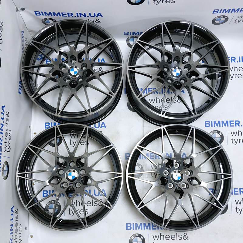 BIMMER | 20" диски оригінал BMW (БМВ) M3(F80) M4(F82, F83) стиль 666M transl.shadow, OEM 8090192, 8090193