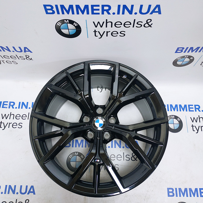 BIMMER | 19" 9J ЕТ44 диск оригінал BMW (БМВ) 5(G30/G31) 6(G32) 7(G11/G12), стиль 845M чорний, EOM 8747406