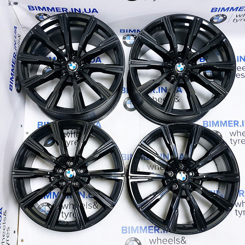 BIMMER | 20" диски BMW (БМВ) X5 (G05) X6 (G06), стиль 740M чорний, OEM 8071996, 8071997