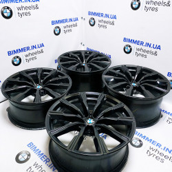 BIMMER | 20" диски BMW (БМВ) X5 (G05) X6 (G06), стиль 740M чорний, OEM 8071996, 8071997