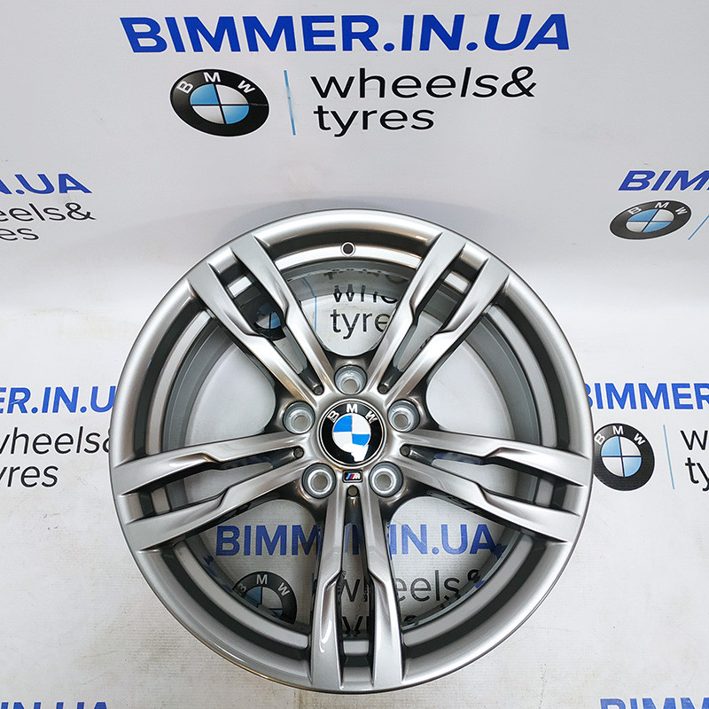 BIMMER | 18" 8J ET34 диск оригінал BMW (БМВ) 3 (F30, F31, F34), 4 (F32, F33, F36), стиль 441M, OEM 7852491 св. графіт