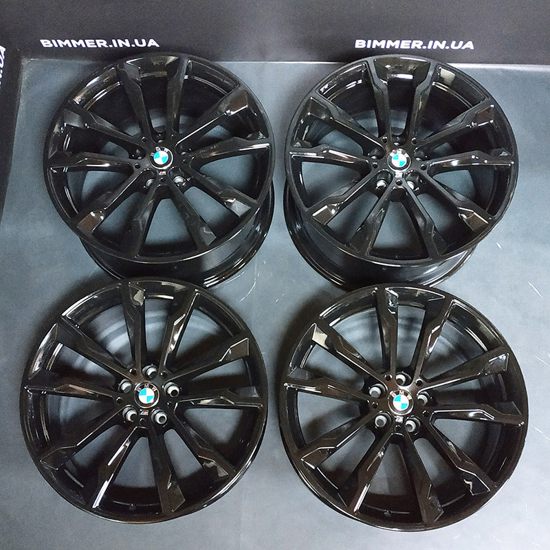 BIMMER | Комплект дисків 20" оригінал BMW (БМВ) X3 (G01) X4 (G02), стиль 699M, OEM 8010268, 8010269 чорні